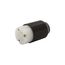 Arrow Hart Auto Grip Straight Blade Connector, #18-12 Awg 15A, 250V, 6-15R, 2-Pole 3-Wire, 5669N