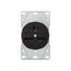 Receptacle, #12 -4 Awg, 30A, Flush, 250V, Back, Black, Nema 6-30R, 2-Pole 3-Wire, 5700N