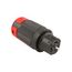 Arrow Hart Extra Heavy-Duty Auto Grip Plug, #12-4 Awg 30A, 125V, Gray, 5-30P, 2-Pole 3-Wire, 5717N