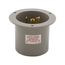 Arrow Hart Flanged Inlet, #12-4 Awg, 30A, 125V, Gray, 5-30P, 2-Pole 3-Wire, Grounding, Screw, 5717NFI
