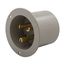 Arrow Hart Flanged Inlet, #12-4 Awg, 30A, 125V, Gray, 5-30P, 2-Pole 3-Wire, Grounding, Screw, 5717NFI