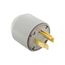 Arrow HartAuto Grip Plug, #12-4Awg 50A, Range & Dryer, 125/250V, Gray, 14-50P, 3-Pole, 4-Wire, 5745N
