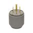 Arrow HartAuto Grip Plug, #12-4Awg 50A, Range & Dryer, 125/250V, Gray, 14-50P, 3-Pole, 4-Wire, 5745N