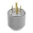 Arrow Hart Auto Grip Plug, #12-4 Awg 30A, Range & Dryer, 125/250V, Gray, 14-30P, 3-Pole, 4-Wire, 5746N