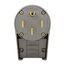 Arrow HartAngled Plug, #12-4Awg 50A, Range & Dryer, 125/250V, Gray, 14-50P, 3-Pole, 4-Wire, 5752AN