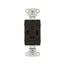 Receptacle, #12 -4 Awg, 20A, Flush, 125/250V, Back, Black, Nema 14-20R, 3-Pole, 4-Wire, 5759