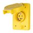 Arrow Hart Watertight Straight Blade Single Receptacle, #18-10 Awg 20A, Panel 125V, 60W33