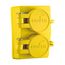 Arrow Hart Watertight Straight Blade Duplex Receptacle, #18-10 Awg 20A, Panel 125V, 60W33DPLX