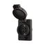 Arrow Hart Watertight Straight Blade Single Receptacle, #18-10 Awg 20A, Panel, 250V, Black, 60W48BK