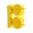 Arrow Hart Watertight Straight Blade Duplex Receptacle, #18-10 Awg 20A, Panel, 250V, Black, 60W48DPLXBK