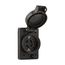 Arrow Hart Watertight Straight Blade Single Receptacle, #18-10 Awg 15A, Panel, 250V, Black, 60W49BK