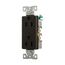 Heavy-Duty Industrial Duplex Receptacle, #14-10 Awg 15A 125V, Black Face, Pvc Base, Bulk, 6252BK-BU