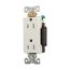 Arrow Hart Extra Heavy-Duty Industrial Duplex Receptacle, #14-10 Awg 15A 125V, White, Duplex, 6262W