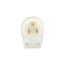 Arrow Hart Safety Grip Straight Blade Angled Plug, #18-12 Awg 15A 125V, Clear, 5-15P, 2-Pole, 6265HGC