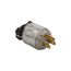Arrow Hart Safety Grip Straight Blade Plug, #18-12 Awg 15A, 125V, Clear, 5-15P, 2-Pole 3-Wire, 6266HGC
