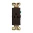 Heavy-Duty Industrial Grade Decorator Single Receptacle, #14-10 Awg 20A, 125V, Brown, 5-20R, 6350B