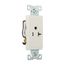 Heavy-Duty Industrial Grade Decorator Single Receptacle, #14-10 Awg 20A 125V, Ivory, 5-20R, Bulk, 6350V-BU