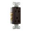 Heavy-Duty Industrial Grade Decorator Duplex Receptacle, #14-10 Awg 20A 125V, Black, 5-20R, Bulk, 6352BK-BU