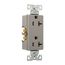 Heavy-Duty Industrial Duplex Receptacle, #14-10 Awg 20A 125V, Gray, 5-20R, Duplex, Bulk, 6352GY-BU