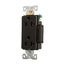 Arrow Hart Industrial Duplex Receptacle, #14-10 Awg 20A 125V, Black, 5-20R, Duplex, 6362BK