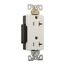Arrow Hart Extra Heavy-Duty Industrial Duplex Receptacle, #14-10 Awg 20A 125V, 5-20R, Duplex, 6362W