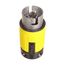 Corrosion Resistant Locking Plug, #12-6Awg, 50A, Marine, 125/250V, Yellow, Black, 3-Pole 4-Wire, 63CR65EX