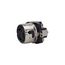 Corrosion Resistant Locking Receptacle, #12-6Awg 50A, Marine 125V, Black, 2-Pole 3-Wire, 63CR70
