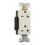 Arrow Hart Extra Heavy-Duty Industrial Duplex Receptacle, #14-10 Awg 20A, 250V, 6-20R, Duplex, 6462W