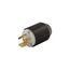 Auto Grip Locking Plug, #16-12 Awg, 15A, 250V, Side Wiring, Armored, L6-15, 2-Pole, 3-Wire, 6565N