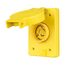 Arrow Hart Watertight Locking Receptacle, #18-10 Awg 15A, 277V, Black, L7-15, 2-Pole 3-Wire, 65W34BK