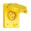 Arrow Hart Watertight Locking Receptacle, #14-10 Awg 15A, 125V, Black, L5-15, 2-Pole 3-Wire, 65W47BK