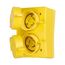 Arrow Hart Watertight Locking Receptacle, #14-10 Awg 15A 125V, Black, Duplex, 2-Pole 3-Wire, 65W47DPLXBK