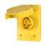 Arrow Hart Watertight Locking Receptacle, #18-10 Awg 15A, 250V, Black, L6-15, 2-Pole 3-Wire, 65W49BK