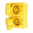 Arrow Hart Watertight Locking Receptacle, #18-10 Awg 15A, 250V, Duplex, L6-15, 2-Pole 3-Wire, 65W49DPLXBK