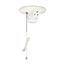 Lampholder, 3.25" Box Mounting, Keyless Switch, 3W Outlet, Pull Chain, #14-10 Awg, Porcelain, 667-SP