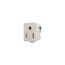 Panel Mount/Snap-In Single Receptacle, #14-12 Awg 15A, Snap-In 125V, Thermoset Face Bulk, 67-2W-BU