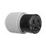 Arrow Hart Extra Heavy-DutyAuto Grip Connector, #12-4Awg 50A 125V, 5-50R, 2-Pole 3-Wire, 6711N