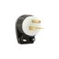 Arrow Hart Safety Grip Straight Blade Angled Plug, #18-12 Awg 15A, 125V, 6-20P, 2-Pole 3-Wire, 6865HG