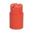 Straight Blade Connector, #18-12 Awg 15A 125V, Orange, 1-15R, 2-Pole, 2-Wire, 0.25-0.67", 6882-SP