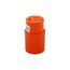 Straight Blade Connector, #18-12 Awg, 15A, 125V, Orange, 2-Pole 3-Wire, Grounding, Screw, 0.67", 6887-BOX