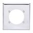 Power Outlet And Locking Wallplate, Chrome, 2.47" Hole Cutout, Chrome (Ul), 2-Gang, 69-BOX
