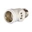 Socket Adapter, 1 Socket To 1 Socket w/ 2 250W Nema 1-15R Outlets, 125V, White, Nema 1-15R, 660W, 715-3W-SP