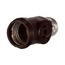 Socket Adapter, 1 Socket To 1 Socket w/ 2 250W Nema 1-15R Outlets, 125V, Brown, Nema 1-15R, 660W, 715B-BOX