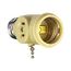 1 Socket To 1 Socket Socket Adapter w/ 2 250W Nema 1-15R Outlets, Pull Chain Switch, 125V, Ivory, 718V-BOX