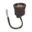 Lampholder, Medium Base, Black, Phenolic, 250V, 660W, Wire Leads 271106, 722-BOX