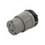 Safety Grip Locking Connector, #18-10 Awg, 20A, Industrial, 125/250V, Gray, 3-Pole, 3-Wire, 7314C