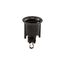 Lampholder, No Hook Mounting, Weatherproof, Sign & Score Board, #14-12 Awg, Black 250V, 660W, 732-1-BU