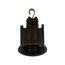 Lampholder, No Hook Mounting, Weatherproof, Sign & Score Board, #14-12 Awg, Black 250V, 660W, 732-1-BU