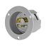 Safety Grip Locking Flanged Inlet, #14-8 Awg, 20A, Industrial, 125/250V, Non-Nema, 3-Pole, 7327N