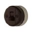 Standard Grade Switch, Switch, 5A, 10A, Surface, 125/250V, Side Wire, Brown, 1-Pole, 735B-BOX